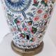 Porcelain lamp foot decorated with Cashemere decoration