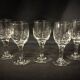 Set of 5 crystal wine glasses - mid 20th century