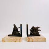 Paire de Serre livres Fabre de la fontaine