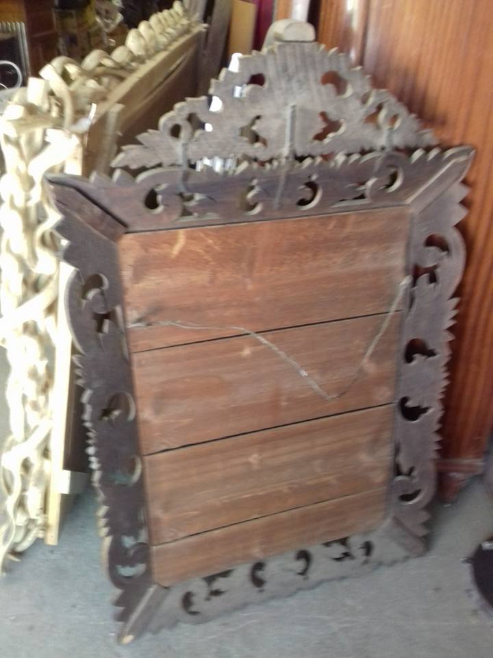 Giltwood mirror, Napoleon III period, 121x78 cm