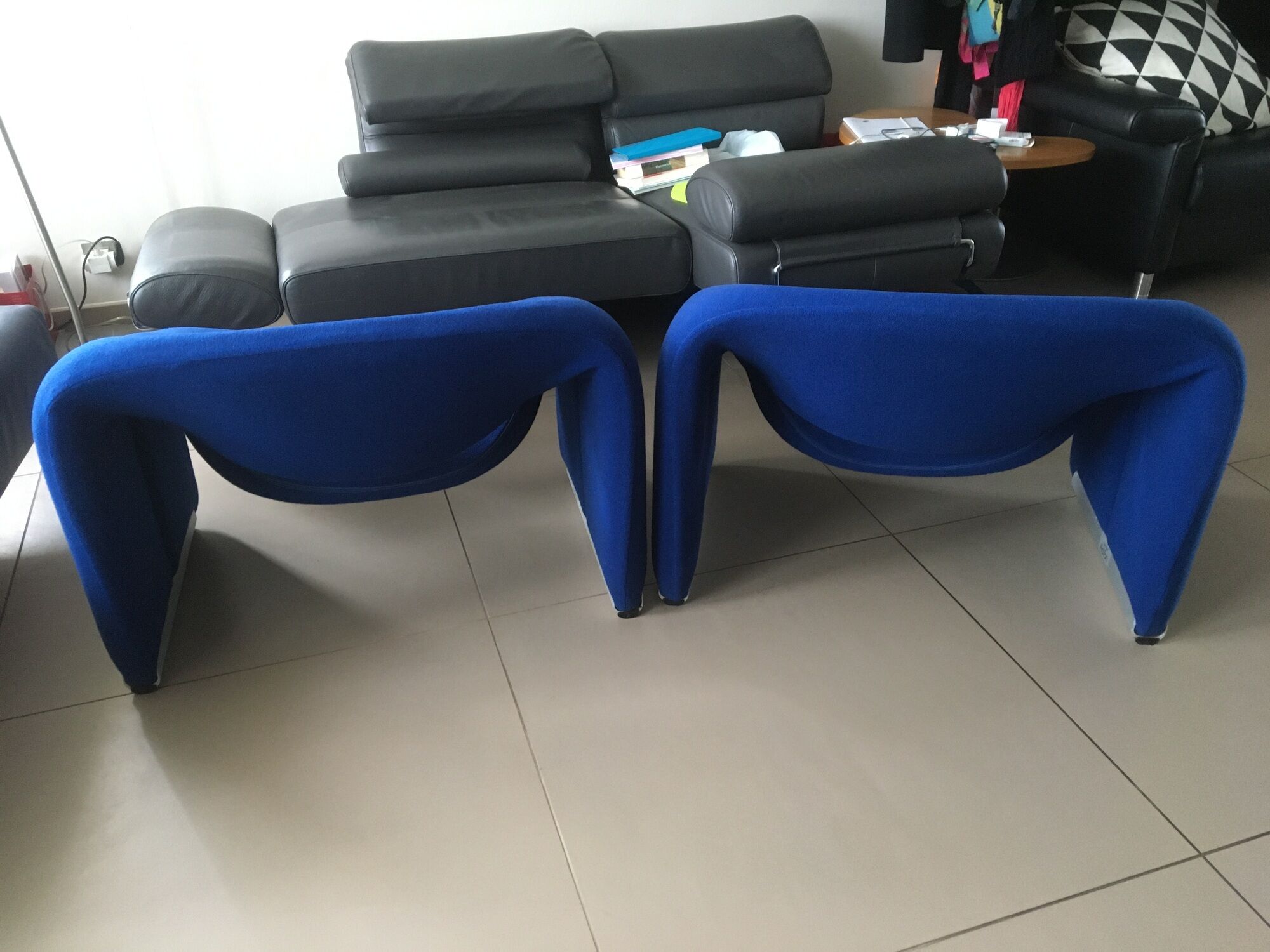 Pair of artifort armchairs F598 Pierre Paulin