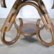 Table basse en rotin année 70