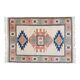 1970s Vintage Turkish Handmade Wool & Cotton Pink Area Rug 185x264