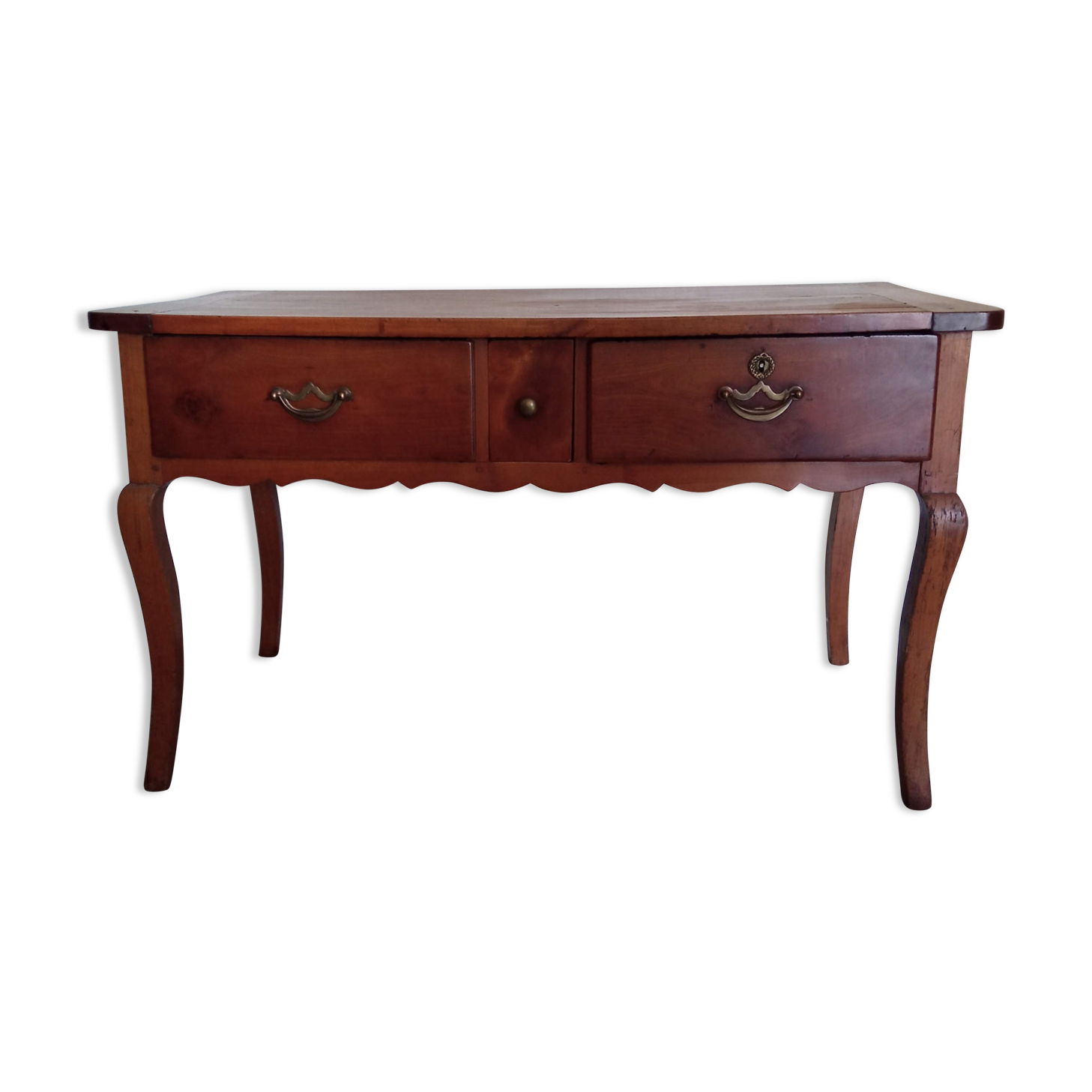 Louis XV desk in cherry brass fittings