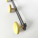 Workshop coat rack 4 metal hooks