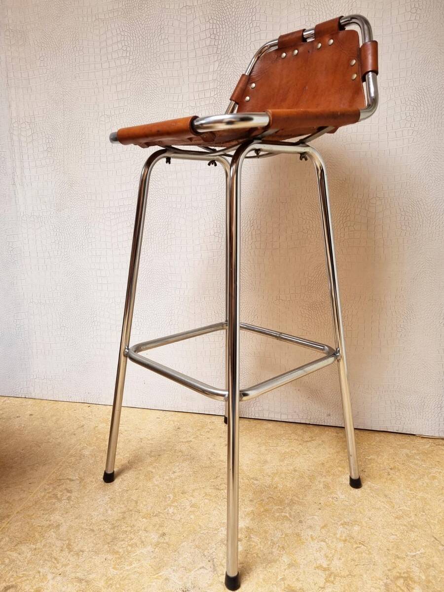 Charlotte Perriand "Les Arcs" bar stool, 1960s