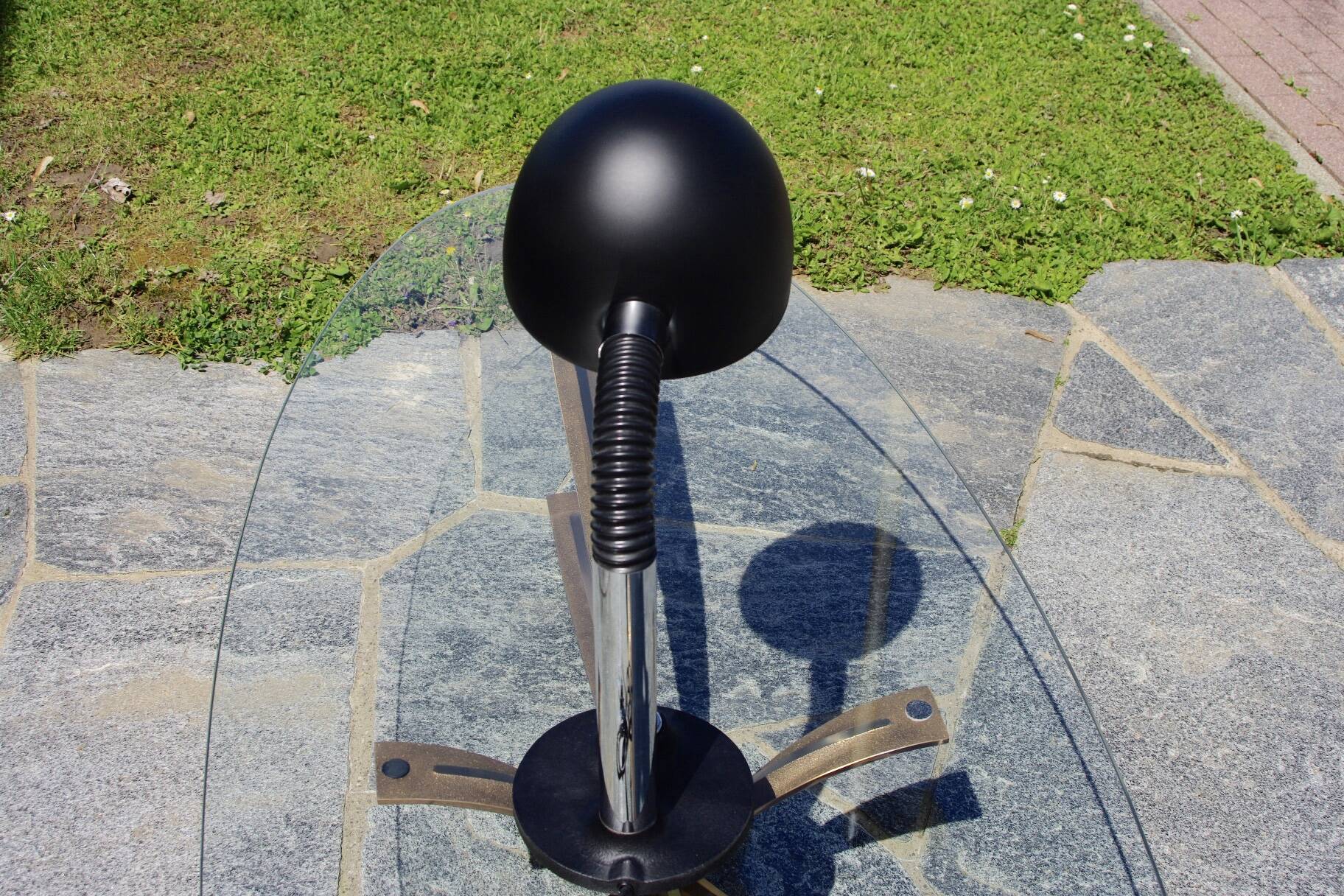 Lampe de bureau vintage en acier 1970