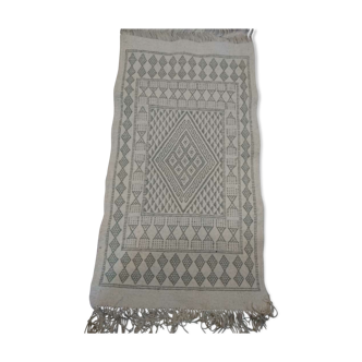 Tapis kilim berbère blanc 60x106cm