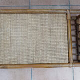 Table basse osier et rotin