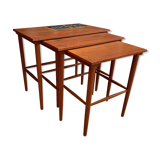 A set of three side tables, Denmark, 1960s