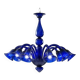 Contemporary Pop Blue-Ocean Murano Style Glass Chandelier 8 Arms
