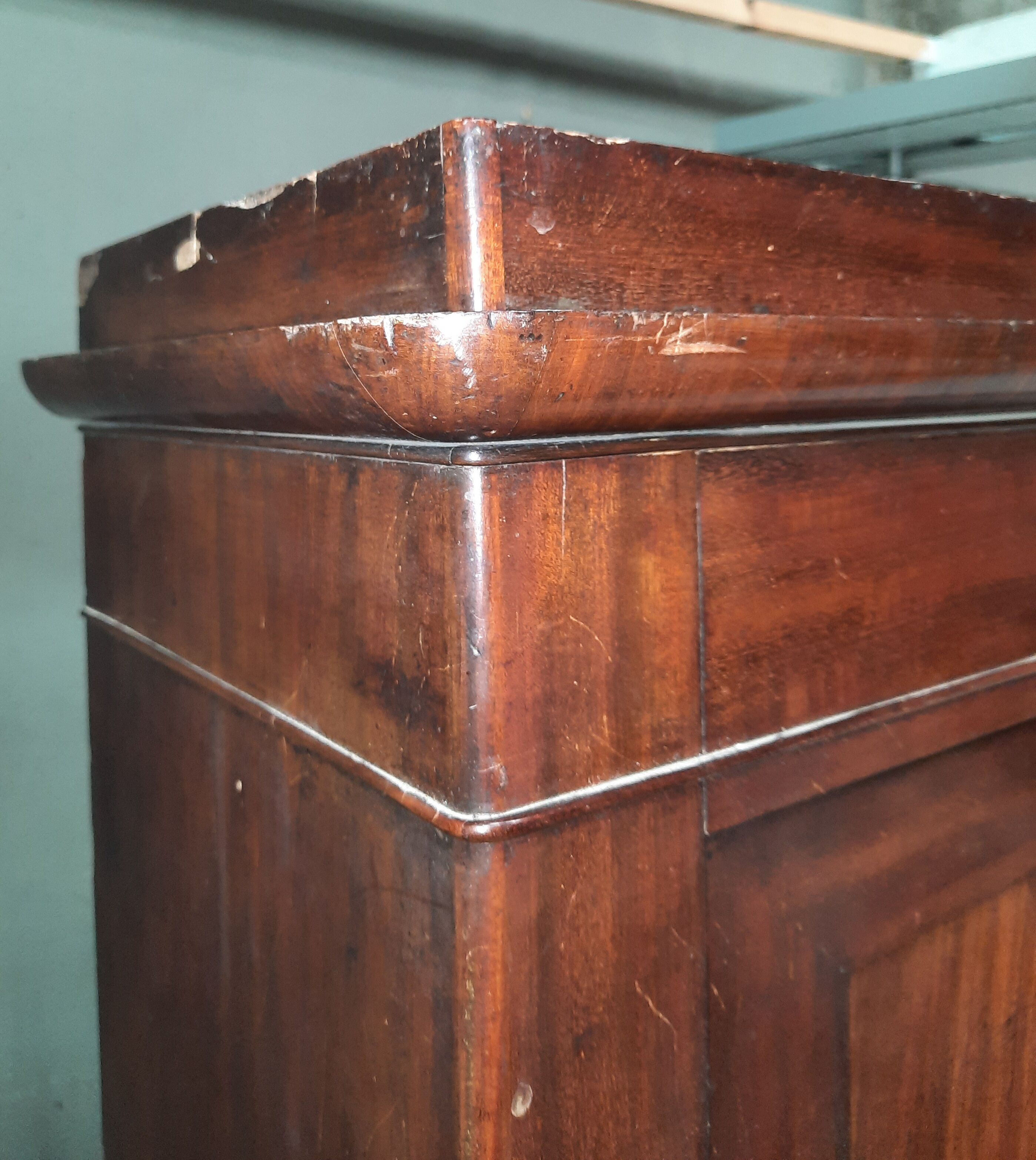 Small mahogany wardrobe