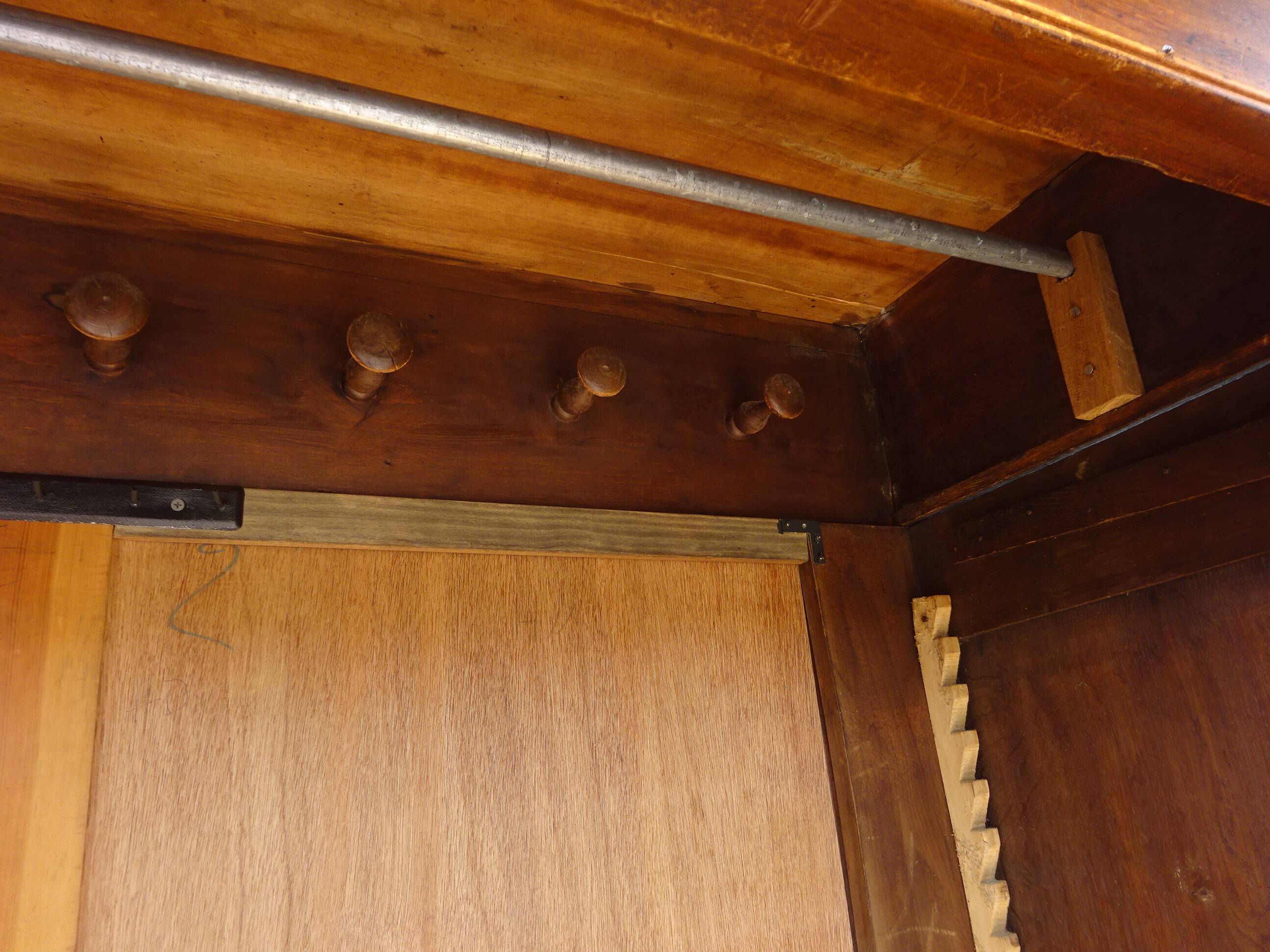 Large Parisian wardrobe in solid oak