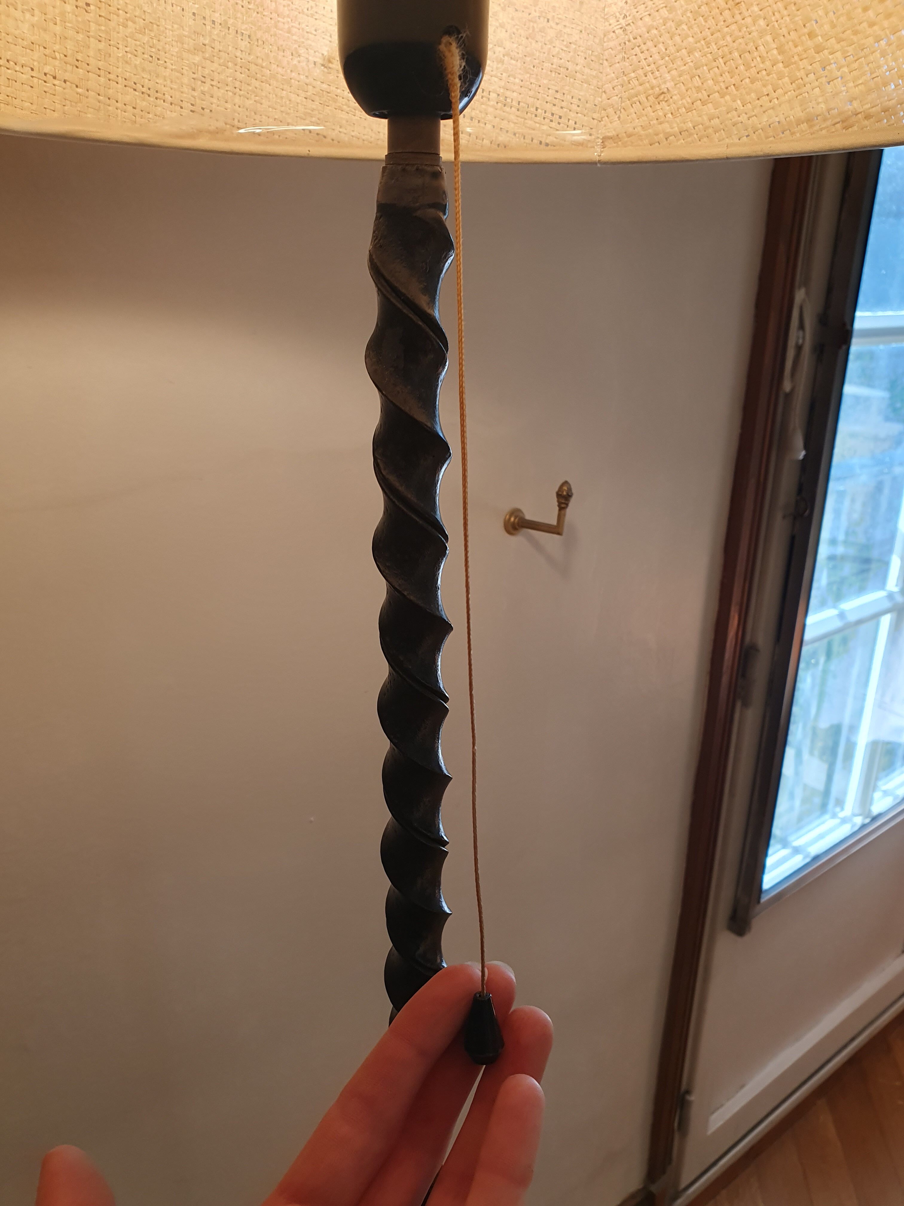 Floor lamp wrought iron ironwork art 60s