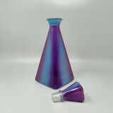 1970s Stunning Decanter or Decorative Bottle by Luigi Bormioli. Made in Ita