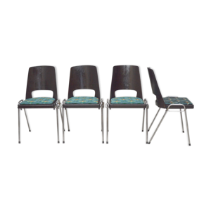 4 chaises Baumann Tropical, 1960