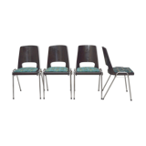 4 Baumann Tropical chairs, 1960