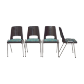 4 chaises Baumann Tropical, 1960