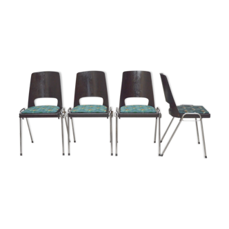 4 chaises Baumann Tropical, 1960