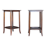 2 side tables - Thonet No. 286, circa 1930 - curved wood -