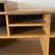 Vintage shop counter made of wood and metal