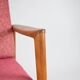 Original scandinavian armchair Stefan, restored, 1960s icon, pink