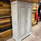 Small antique pine wardrobe - Late 19th century