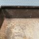 Danish-designed plant box in teak wood 1960s. With a recessed box (insert).