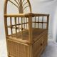 Meuble rangement rotin vintage