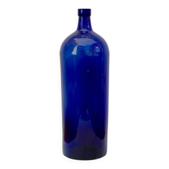 Large Blue Glass Bottle