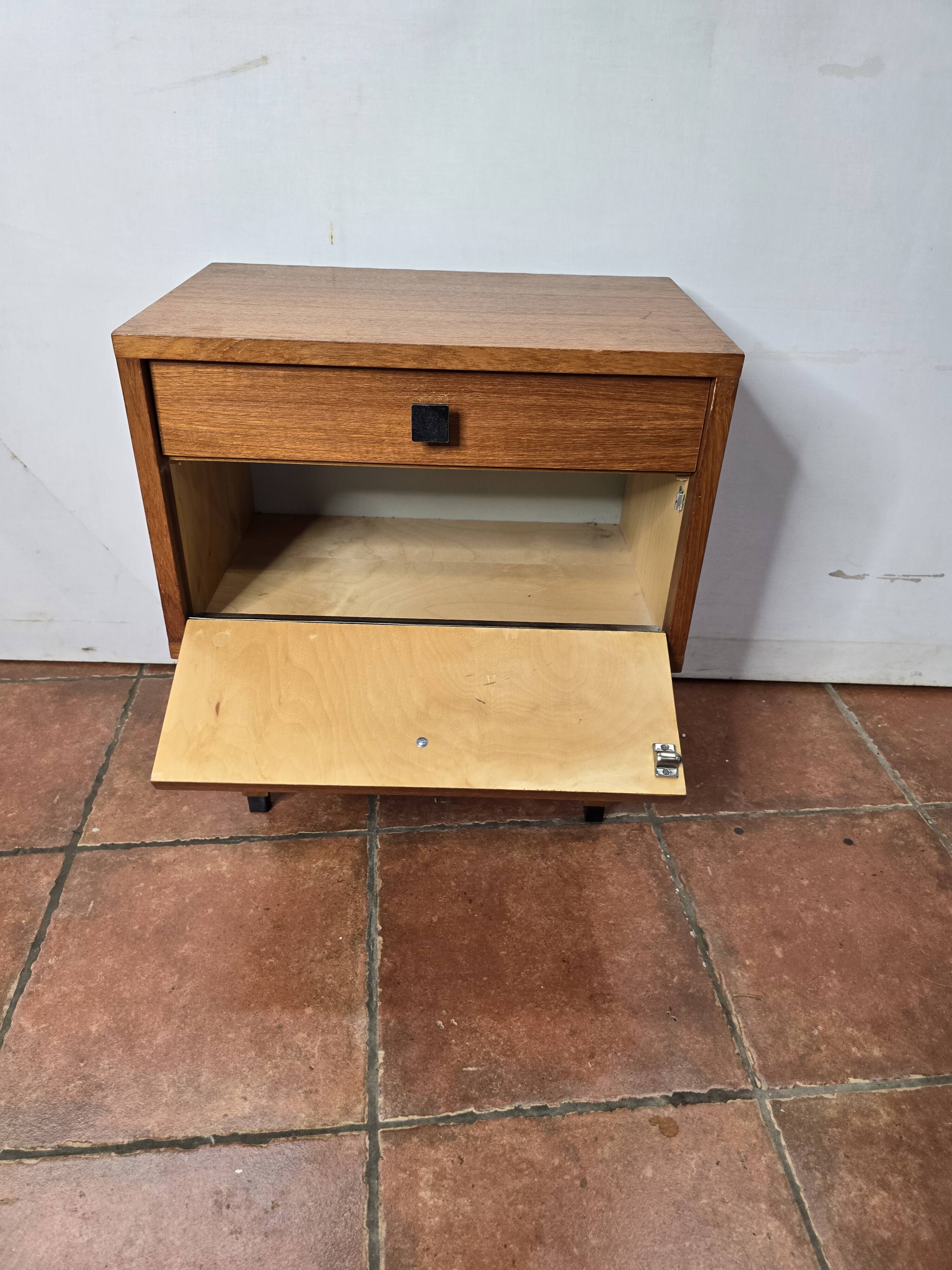 Scandinavian teak bedside table from the 60s
