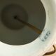 White Chinese porcelain lamp base, blue floral decoration