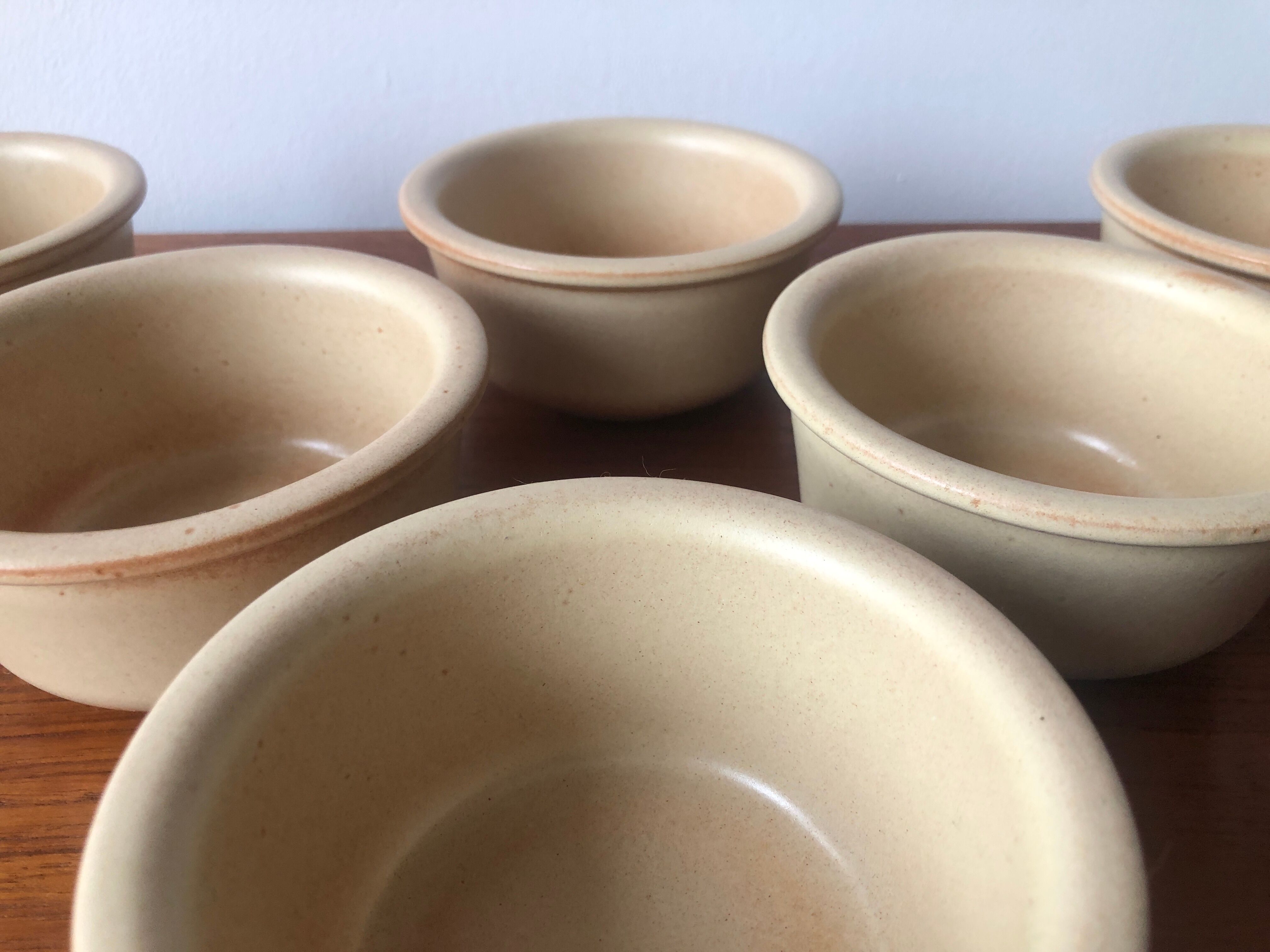 Natural stoneware cups