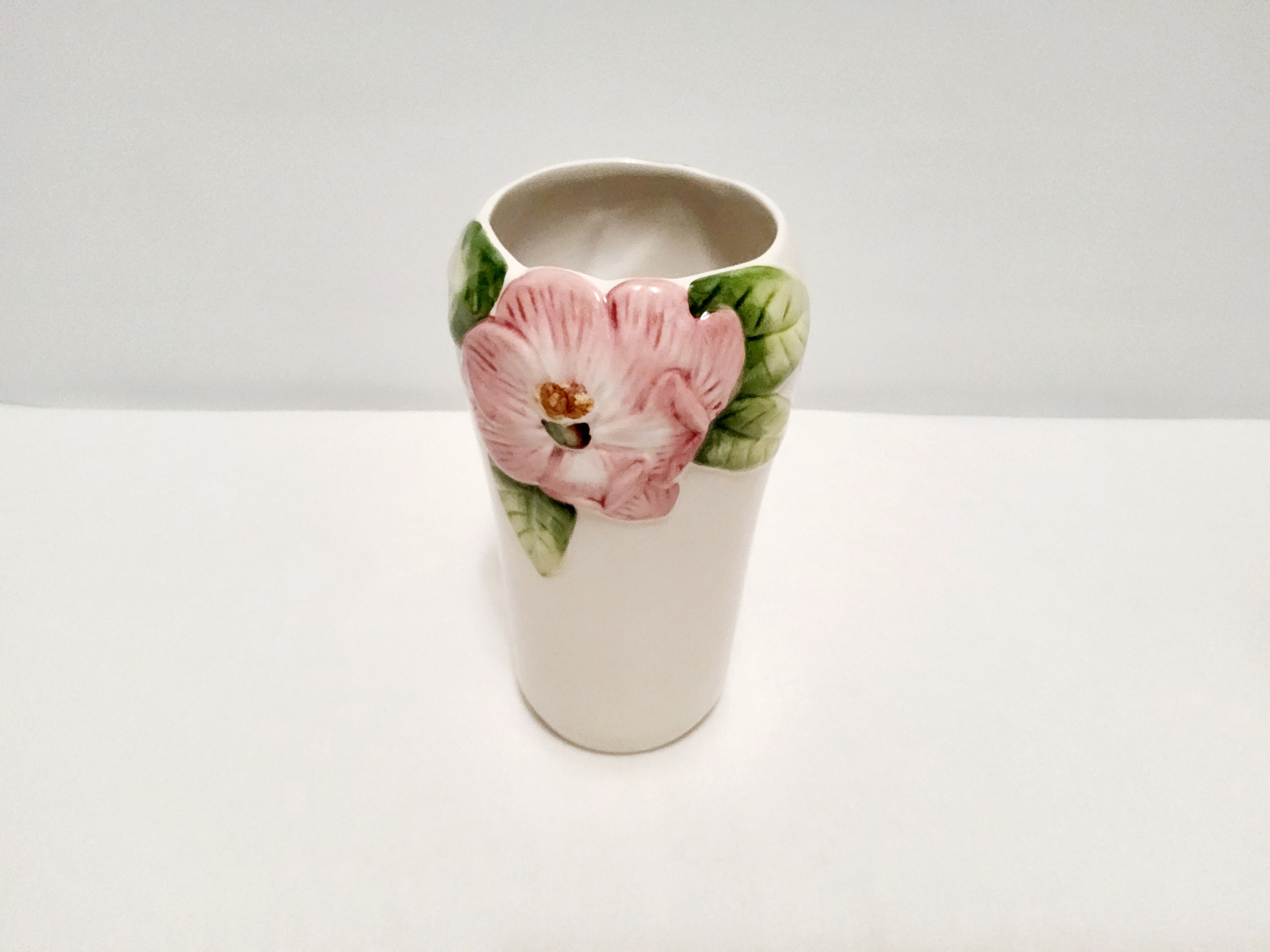 Hand-painted slip vase