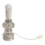 Swedish table lamp in hard pressed crystal glass, from Swedish SSA