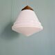 Art Deco conical white opaline suspension, 1920-30