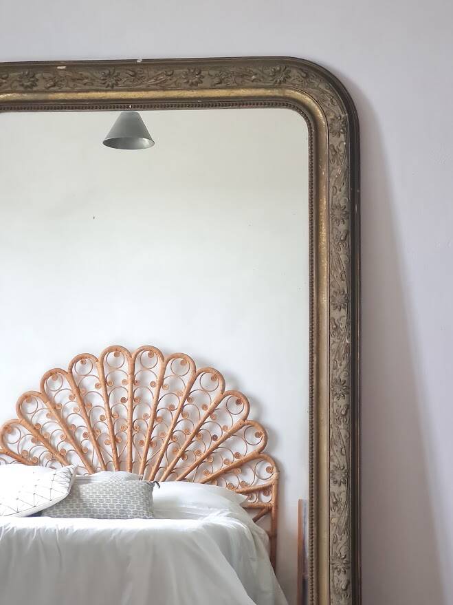 Large Louis Philippe mirror 137 x 83