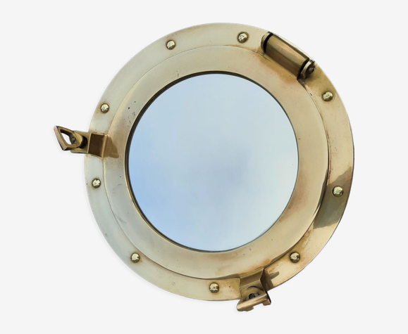 Miroir hublot en laiton
