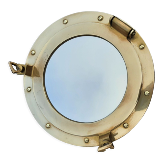 Miroir hublot en laiton