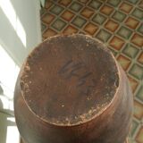 Geometric patterned pottery vase