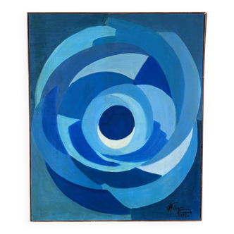 Abstract rose signed