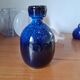 Vintage Blue Ceramic Vase by Jie in Sweden