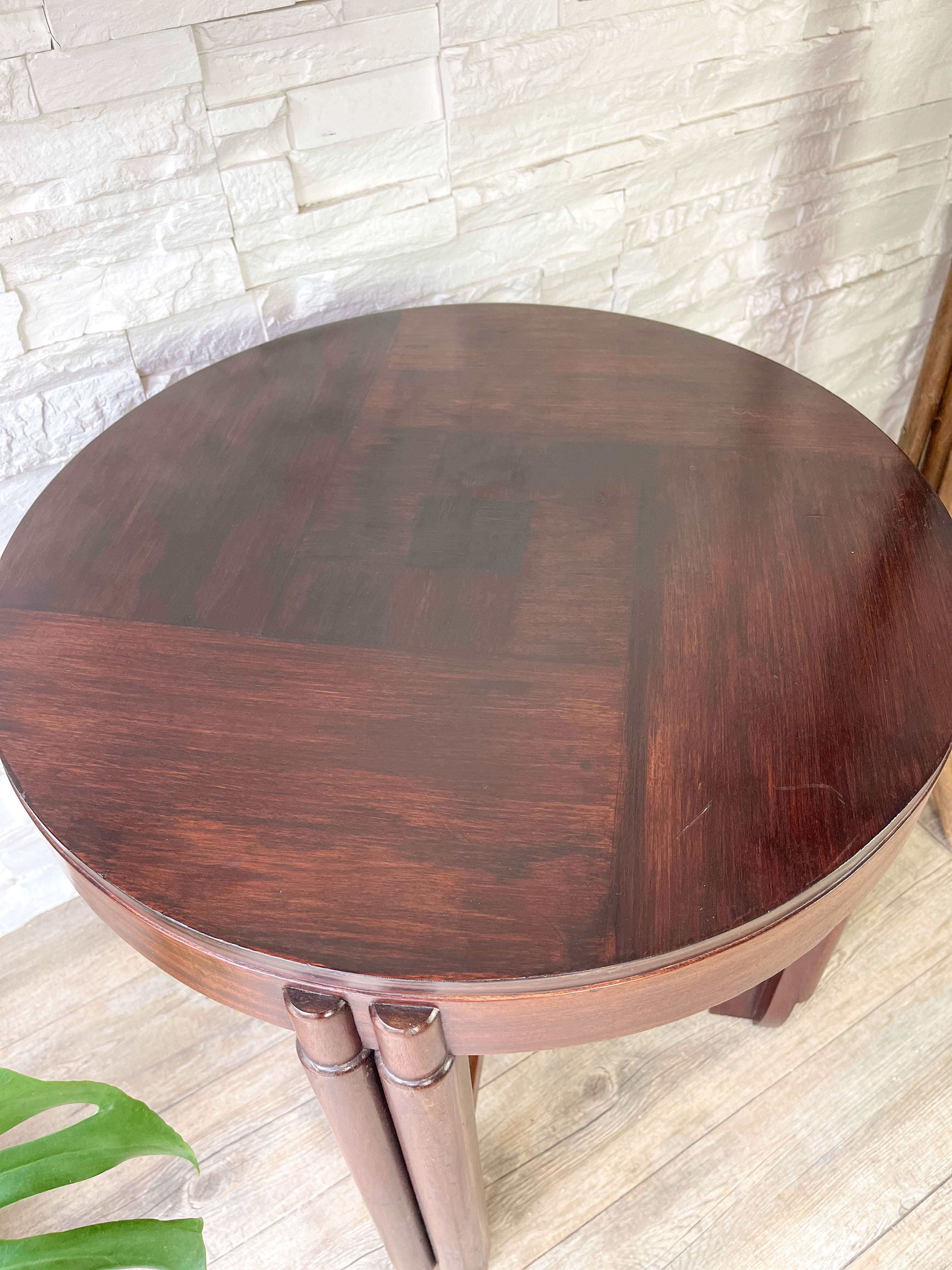 Table basse guéridon art déco en palissandre, 1920s