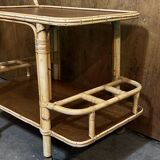 Bamboo serving trolley