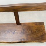 Brutalist elm bench