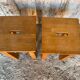 Pair of Vintage Raw Wood Stools