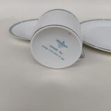 Three-piece Limoges porcelain set. By Bernardaud.