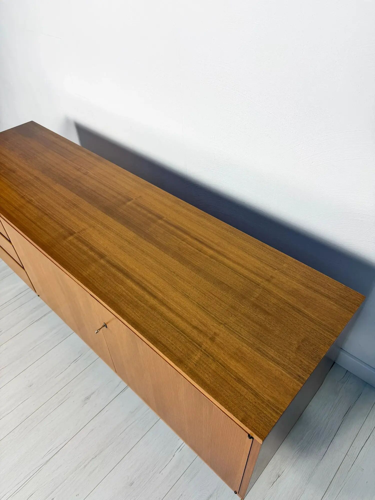 1960s vintage mid-century German teak sideboard lowboard