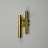Tubular wall lamp by Maison Sciolari, 2 lights, Italy, 1970