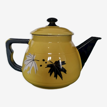 Yellow vintage teapot